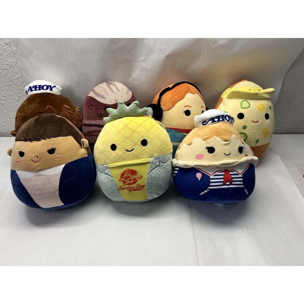 Squishmallows‎ Lot Stranger Things COMPLETE SET OF 7 Plush 10 inch NEW